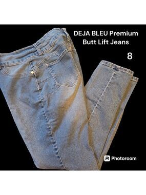 DEJA BLEU Premium Butf Lift Jeans Skinny High Waist 8 EUC